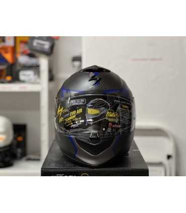 Casque intégral Scorpion Exo 1400 Carbon air Evo Kendal bleu