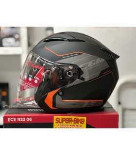 Jet Cgm 136A DNA Apache orange matt helmet