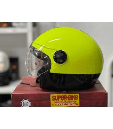 Casco jet BHR 801 Style giallo