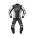 Combinaison moto cuir Berik Monza 2 noir blanc