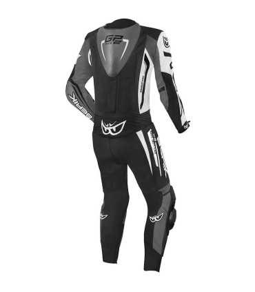 Berik Monza 2 black white leather suit