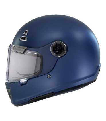 Casque retro MT Helmets Jarama A7 bleu matt