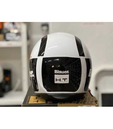 Casco jet Blauer Pilot 1.1 G Graphic bianco