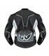 Giacca in pelle moto Berik LJ-181334C grigia nera