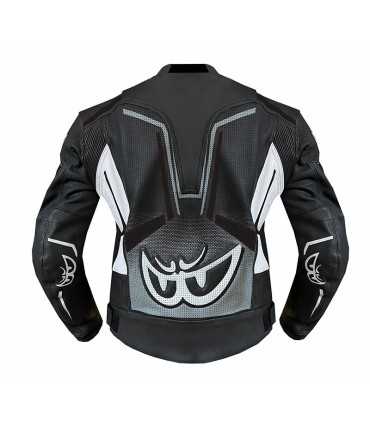 Motorrad lederjacke Berik LJ-181334C grau schwarz