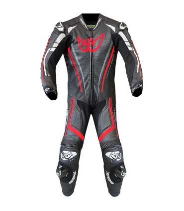 Combinaison moto en cuir Berik Gp Pro Air noir rouge