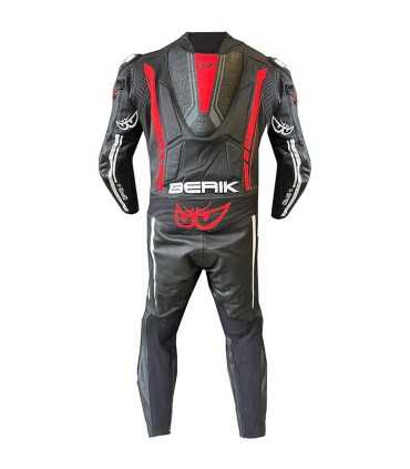 Combinaison moto en cuir Berik Gp Pro Air noir rouge