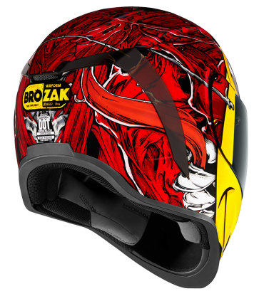 Casco Icon Airform Brozak mips rosso