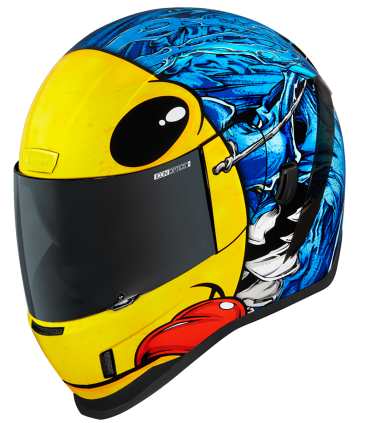 Casco Icon Airform Brozak mips blu