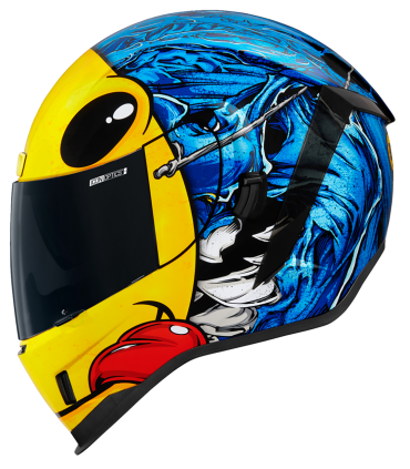 Casco Icon Airform Brozak mips blu