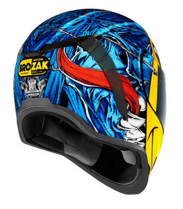 Casco Icon Airform Brozak mips blu