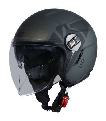 Jet Origine Alpha V5 green matt helmet