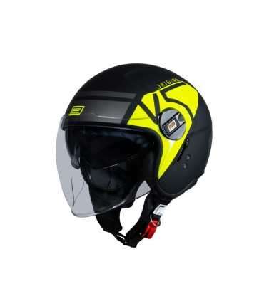 Jet Origine Alpha V5 yellow matt helmet