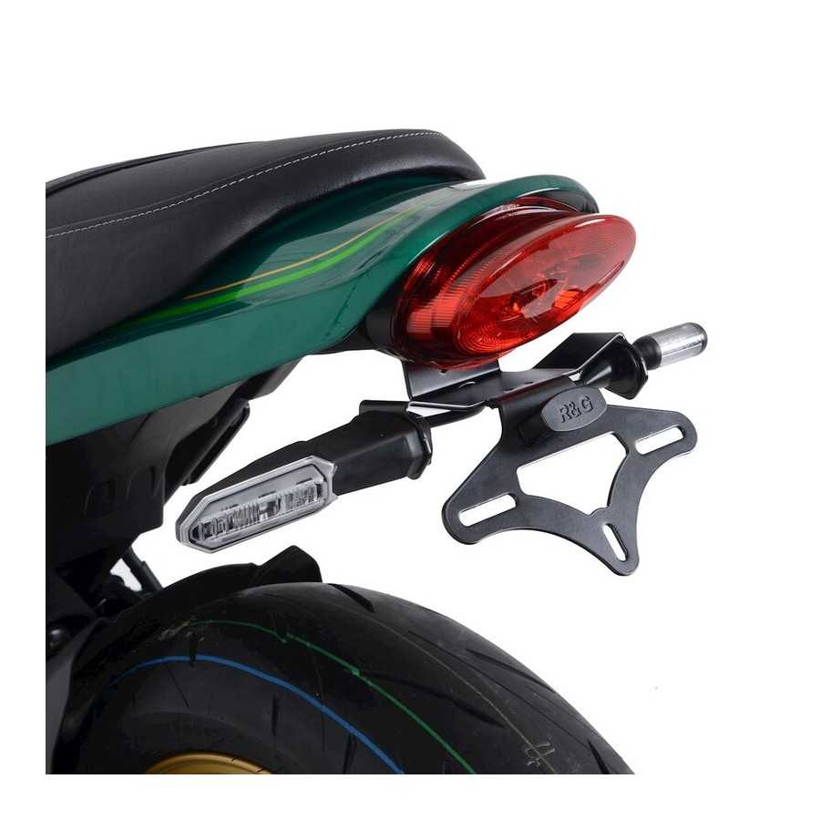 Porte plaque moto interchangeable alu noir moto o scooter