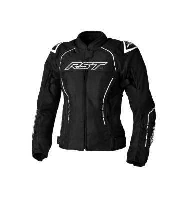 Veste moto femme été RST S1 Mesh noir blanc