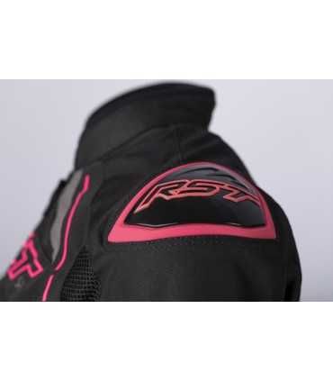 Veste moto femme été RST S1 Mesh noir pink