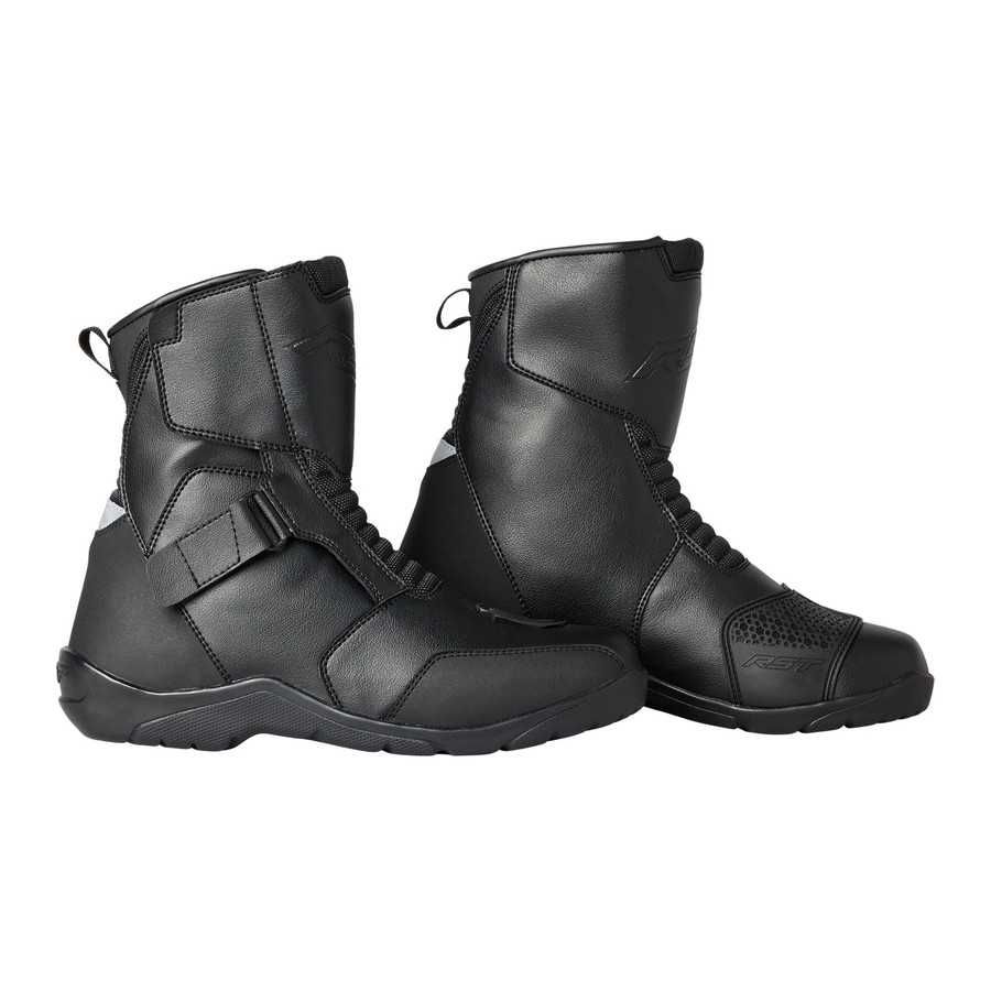 Bottes moto femme Bering Indy impermeables noir pink