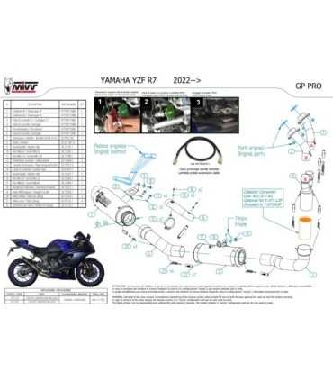 Mivv GP PRO Full Exhaust System Yamaha R7 (2022-24)