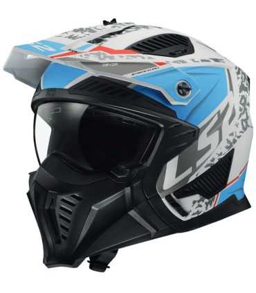 Casco LS2 FF606 Drifter Devor bianco opaco