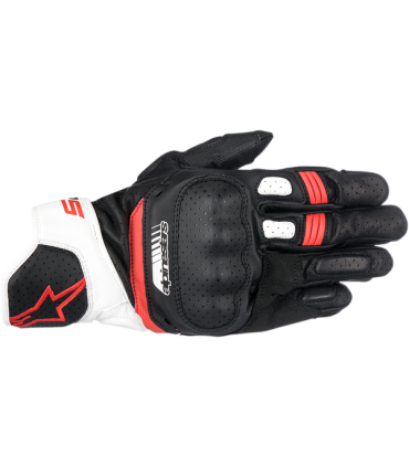 Gants Alpinestars SP-5 blanc rouge