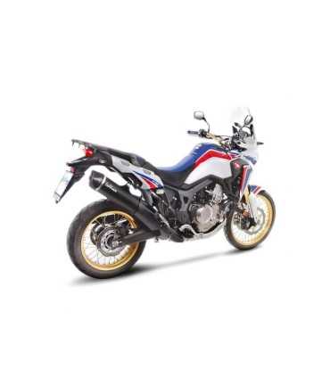 Leovince Honda CRF 1000 Africa Twin (2016-17) noir Inox Black ​/ Slip​-​on