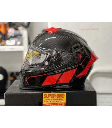 Casco Scorpion Exo R1 Evo Carbon Air Corpus 2 nero rosso