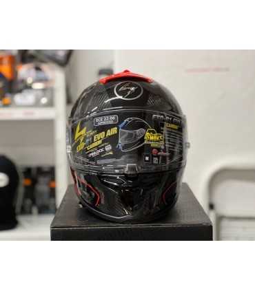 Casco Scorpion Exo R1 Evo Carbon Air Corpus 2 nero rosso