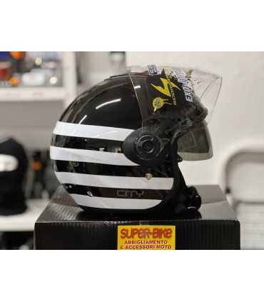 Casco Scorpion Exo City 2 Bee nero bianco