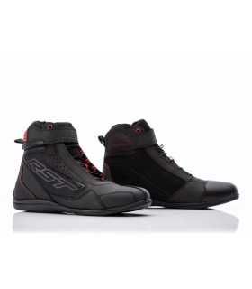 Rst Frontier chaussures moto noir rouge