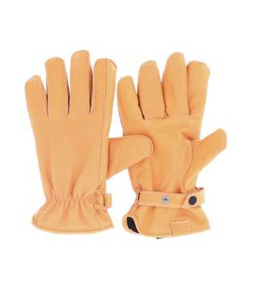 Roeg Jettons gants en cuir jaune