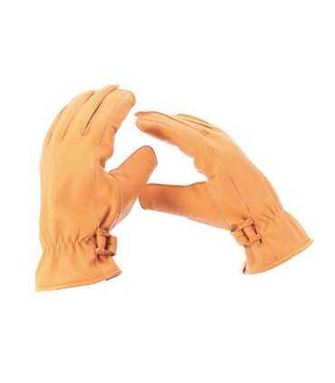 Roeg Jettons gants en cuir jaune