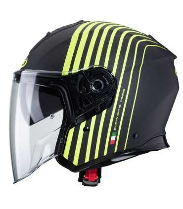 Casque jet Caberg Flyon Bakari noir jaune