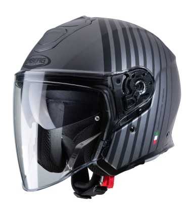 Casque jet Caberg Flyon Bakari gris