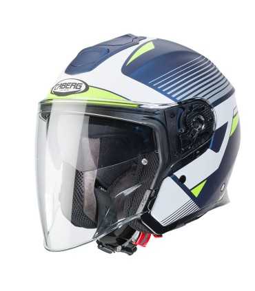 Casque jet Caberg Flyon Rio bleu matt