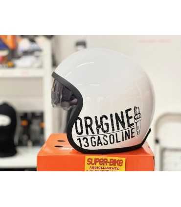 Casco jet Origine Sprint Gasoline 13 bianco