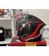 Casco jet Cgm 127G Deep Race nero rosso opaco