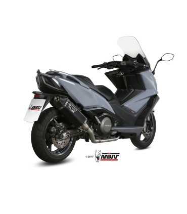 Mivv Speed Edge inox noir Kymco AK 550 (2017-20)