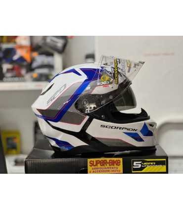 Casco Scorpion Exo-520 Evo Air Elan bianco blu