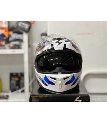 Scorpion Exo-520 Evo Air Elan weiss blau helm