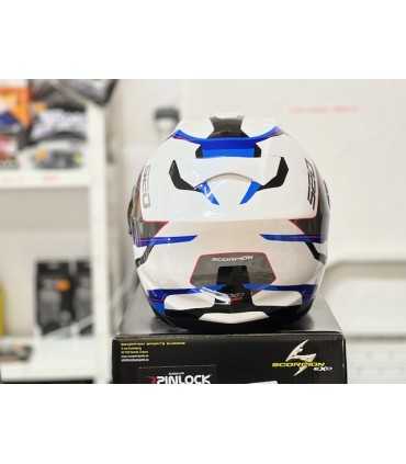 Casco Scorpion Exo-520 Evo Air Elan bianco blu