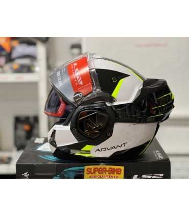 LS2 Advant Codex yellow helmet