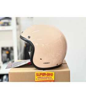 Casco Jet DMD Retro cipria