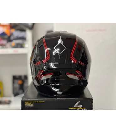 Casco moto Scorpion Exo 391 Spada nero rosso