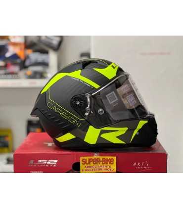 Casco LS2 FF805 Thunder C Racing1 carbon giallo opaco