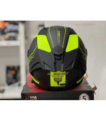 Casco LS2 FF805 Thunder C Racing1 carbon giallo opaco