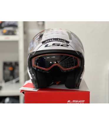 Casco jet LS2 Copter OF600 bianco