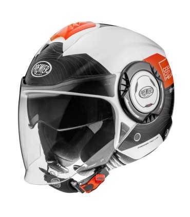 Jet helm Premier Cool Evo Ds 2 weiss rot