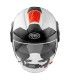 Casque Jet Premier Cool Evo Ds 2 blanc rouge