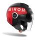 CASCO JET AIROH HELIOS UP nero opaco rosso