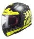 LS2 FF353 Rapid Player black matt yellow helmet